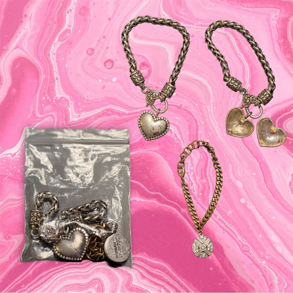Vintage silver bracelet bundle.